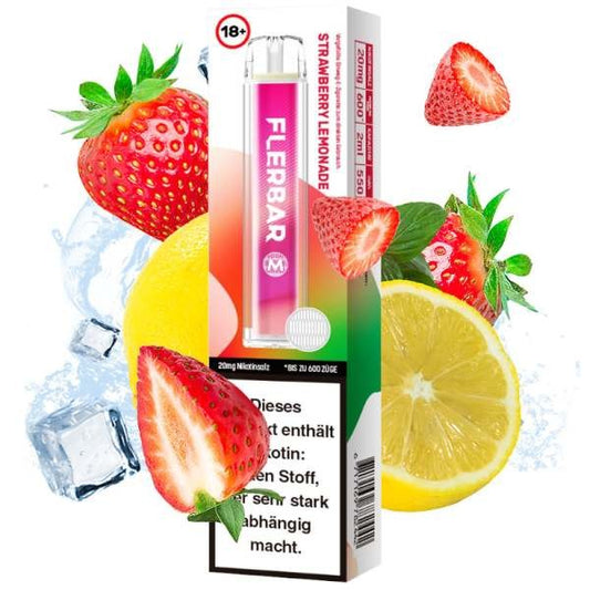 Flerbar M - E-Shisha 600 - Strawberry Lemonade 20mg