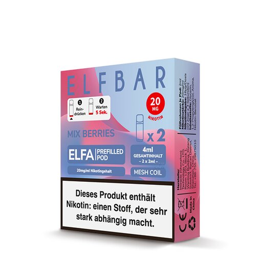 ELFA - Prefilled Pods (2 Stück) - Mix Berries - 20mg/ml