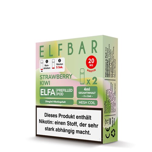 ELFA - Prefilled Pods (2 Stück) - Strawberry Kiwi - 20mg/ml