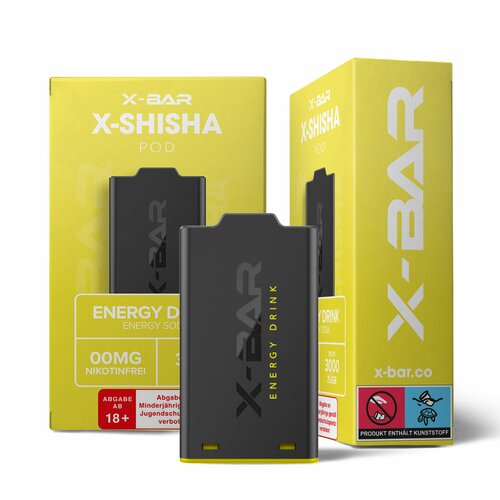 X-Shisha - Pod - Energy Drink (0mg/ml - Nikotinfrei)